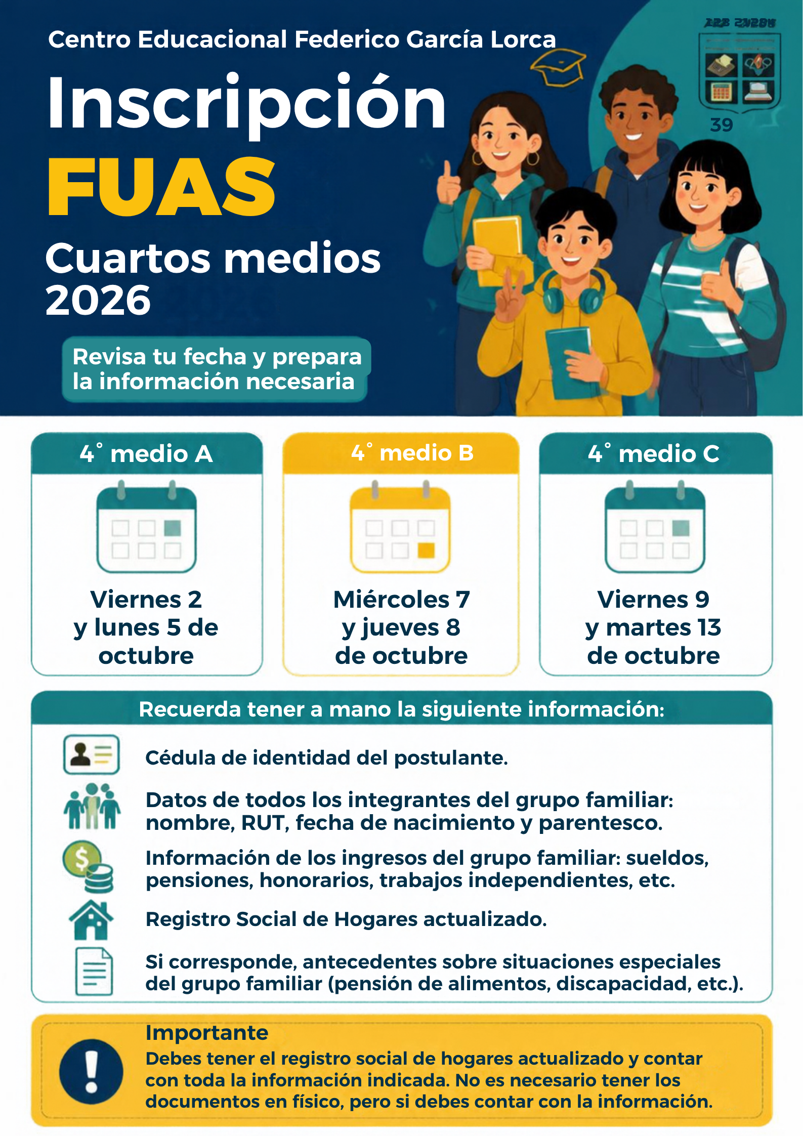 Inscripción FUAS – 4° Medios 2026